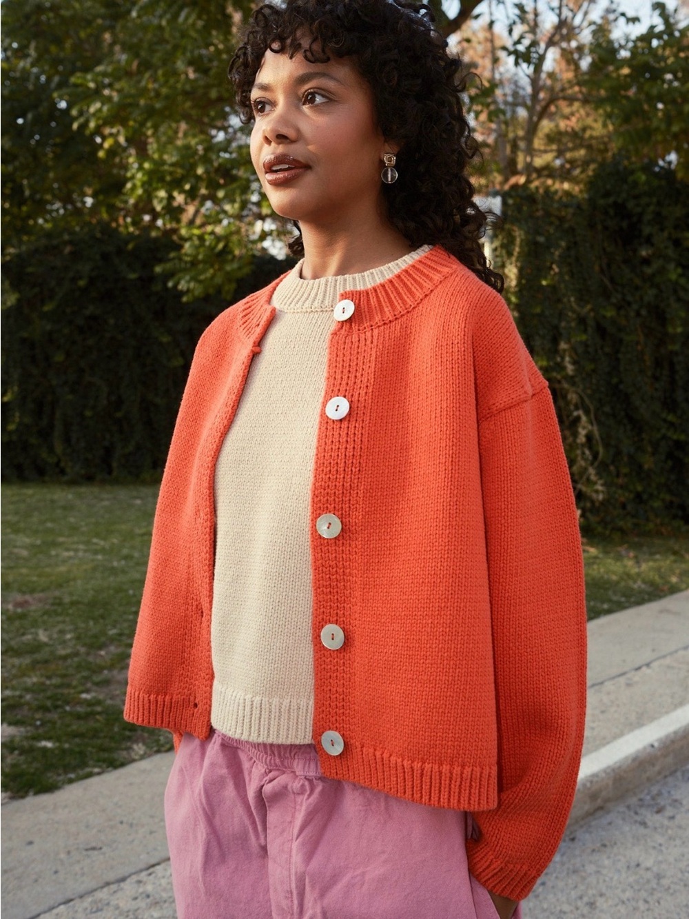 Nikki Chasin Cotton Shiloh Cardigan NWOT